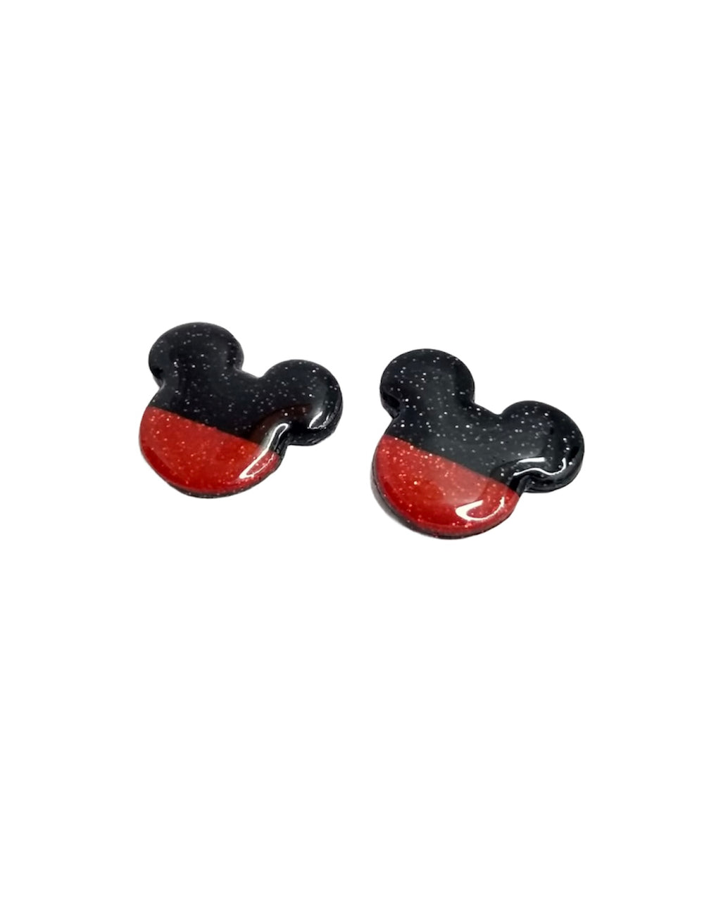 Mickey mouse red and black studs - ADSO Creations