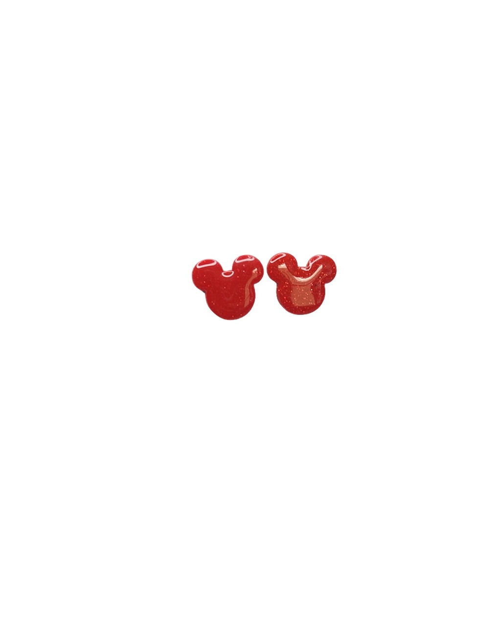 Red mickey mouse mini stud earrings - ADSO Creations
