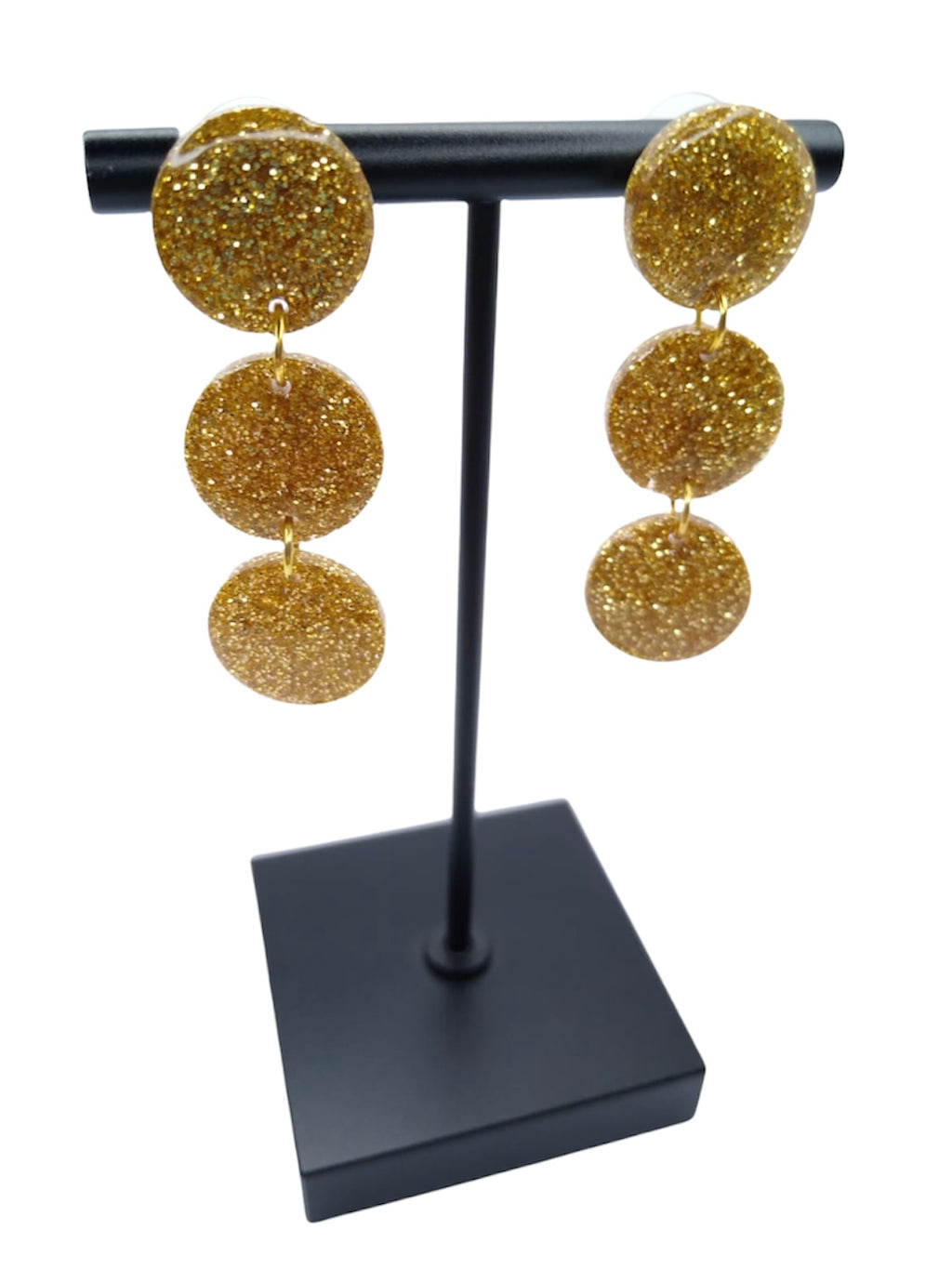 The Alexa in gold Handmade Earrings - ADSO Creations